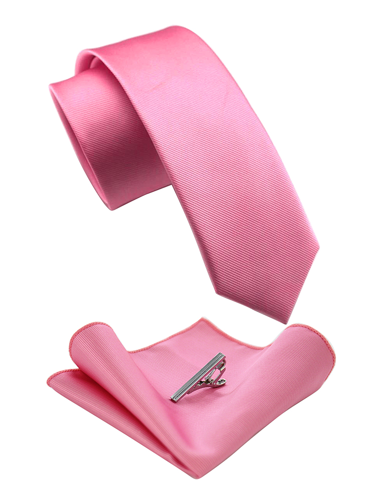 Skinny Tie Men - Cravatte da uomo skinny tinta unita