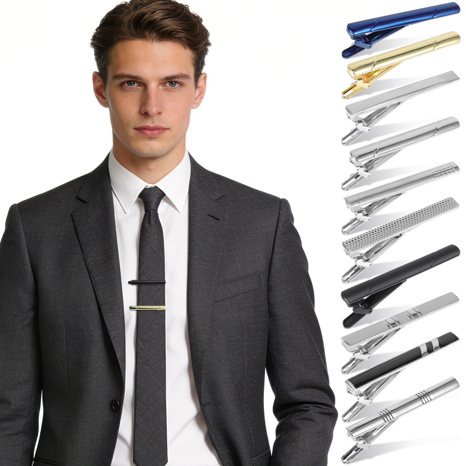 Set di 10 Fermacravatte per Uo - Tie Bar Set Gift recensione e prezzo